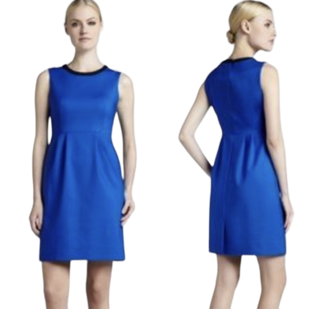 Kate Spade Royal Blue Black Arie Sleeveless Dress, Sz 6